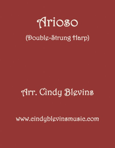 Arioso Arranged For Double Strung Harp From My Book Classic With A Side Of Nostalgia For Double Strung Harp Sheet Music