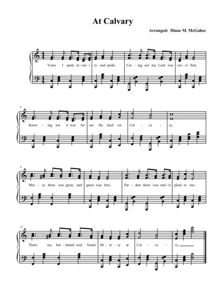 At Calvary Advanced Piano Sheet Music