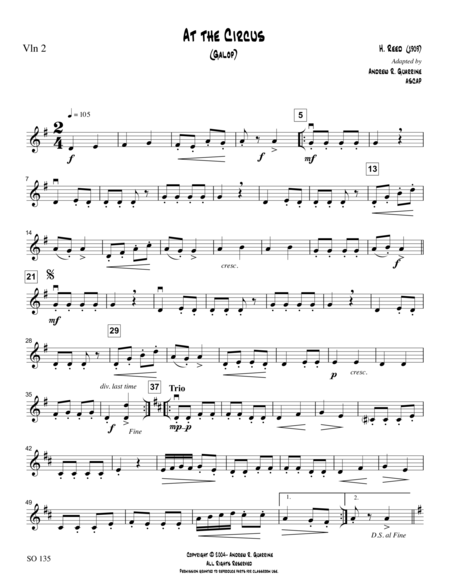 Free Sheet Music At The Circus