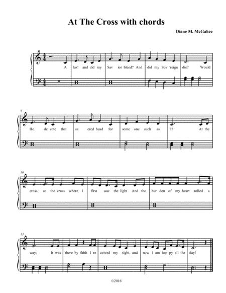 At The Cross Easy Piano Sheet Music