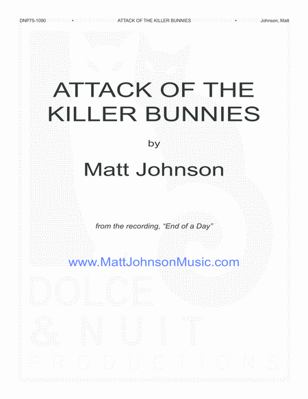 Attack Of The Killer Bunnies Sheet Music