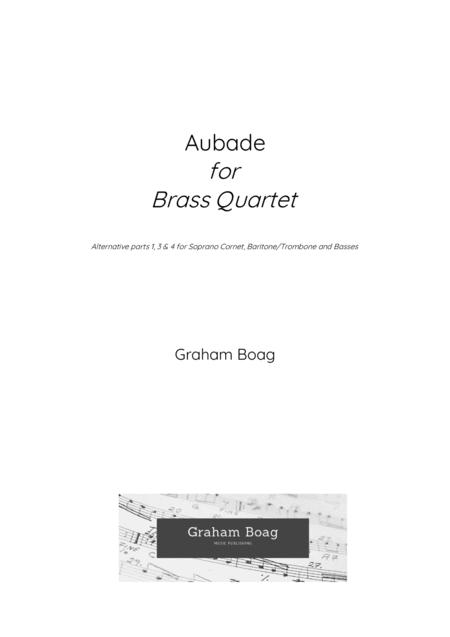 Free Sheet Music Aubade For Brass Quartet