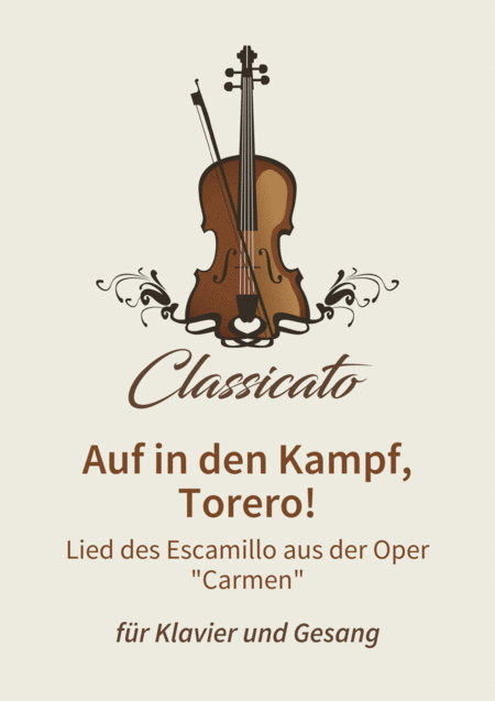 Auf In Den Kampf Torero Sheet Music