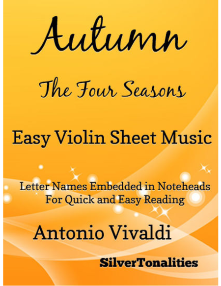 Autumn The Four Seasons Easy Violin Sheet Music Sheet Music