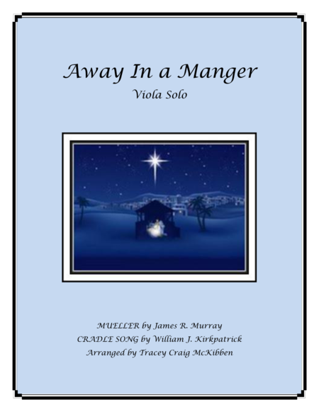 Free Sheet Music Away In A Manger Medley For Viola Solo