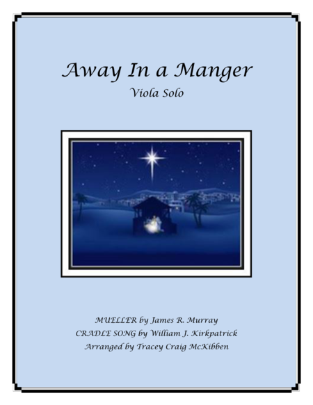 Away In A Manger Medley For Viola Solo Sheet Music