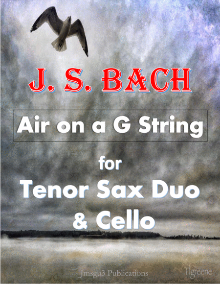 Bach Air On A G String For 2 Tenor Saxes Cello Sheet Music