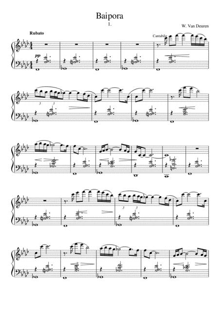 Free Sheet Music Baipora Rondo For Piano