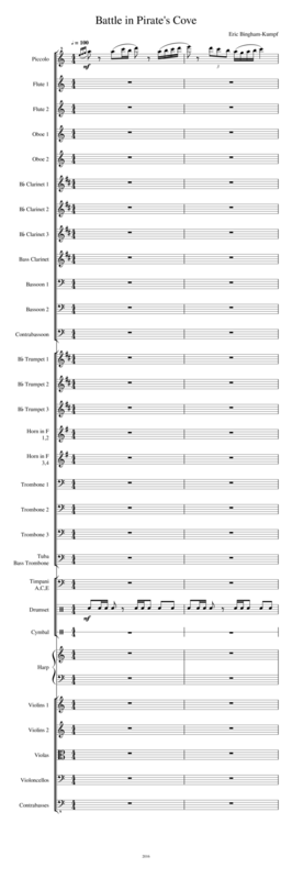 Battle In Pirates Cove Sheet Music