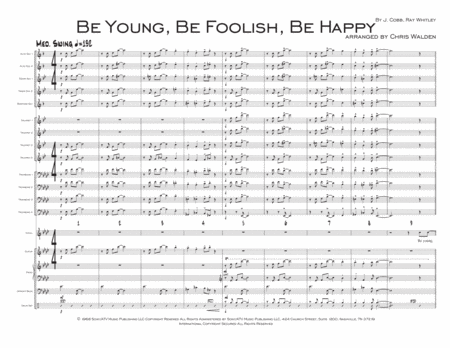 Free Sheet Music Be Young Be Foolish Be Happy
