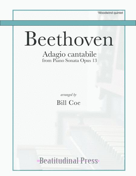 Free Sheet Music Beethoven Adagio Cantabile Woodwind Quintet Score And Parts