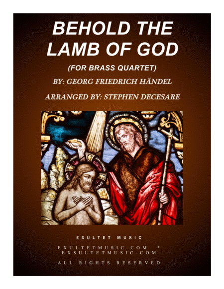 Behold The Lamb Of God For Brass Quartet Sheet Music