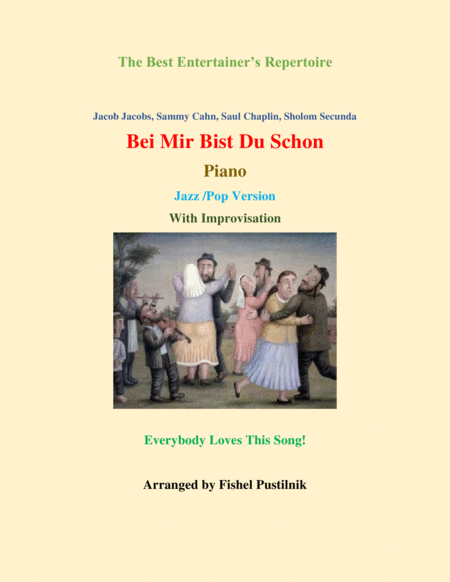 Free Sheet Music Bei Mir Bist Du Schon Means That You Re Grand For Piano Jazz Pop Version With Improvisation Video