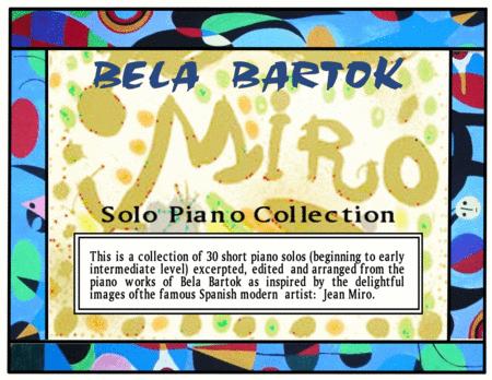 Bela Bartok A Collection Of 30 Short Piano Pieces Inspired By The Images Of Jean Miro Sheet Music