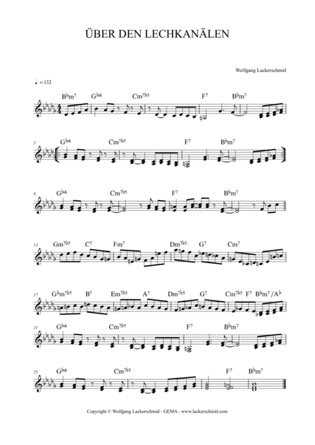 Ber Den Lechkanlen Sheet Music