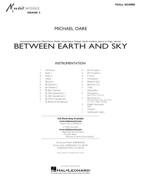 Between Earth And Sky Full Score Sheet Music