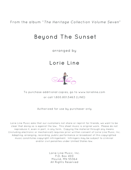 Free Sheet Music Beyond The Sunset