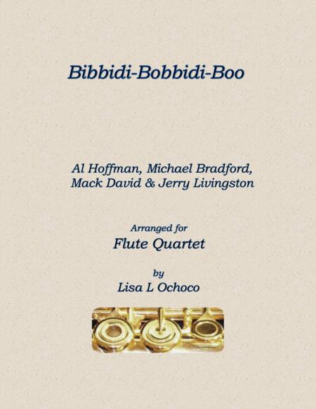 Bibbidi Bobbidi Boo For Flute Quartet Sheet Music