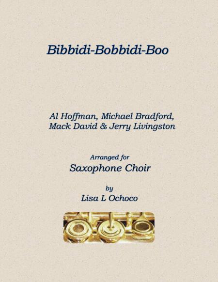 Free Sheet Music Bibbidi Bobbidi Boo For Saxophone Choir