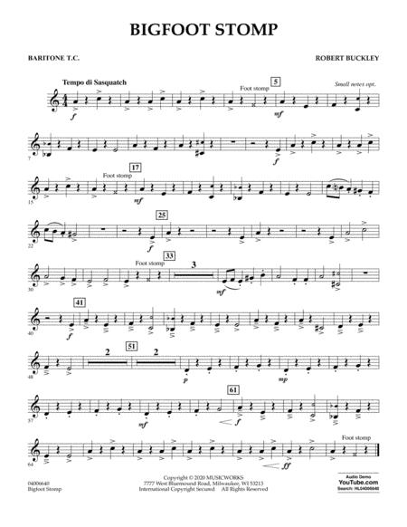 Big Foot Stomp Baritonet C Sheet Music