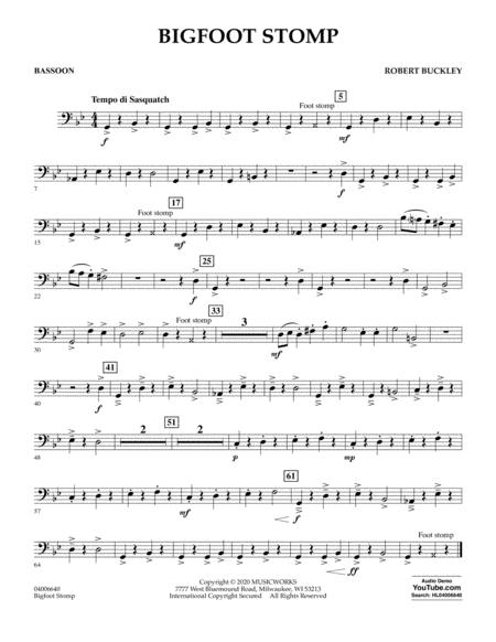 Big Foot Stomp Bassoon Sheet Music