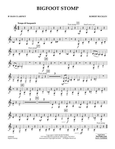 Big Foot Stomp Bb Bass Clarinet Sheet Music