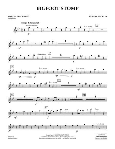 Big Foot Stomp Mallet Percussion Sheet Music