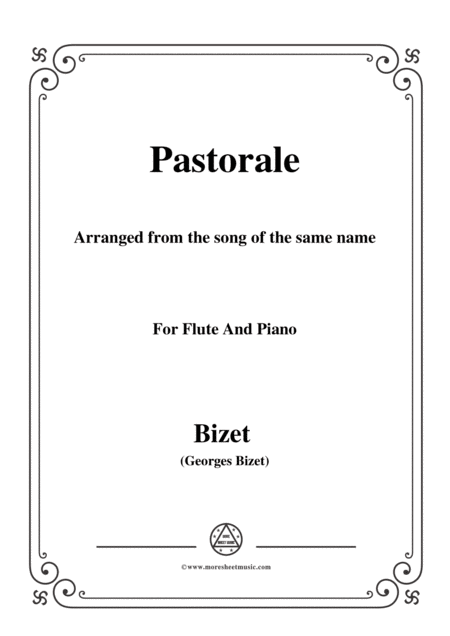 Free Sheet Music Bizet Pastorale For Flute And Piano