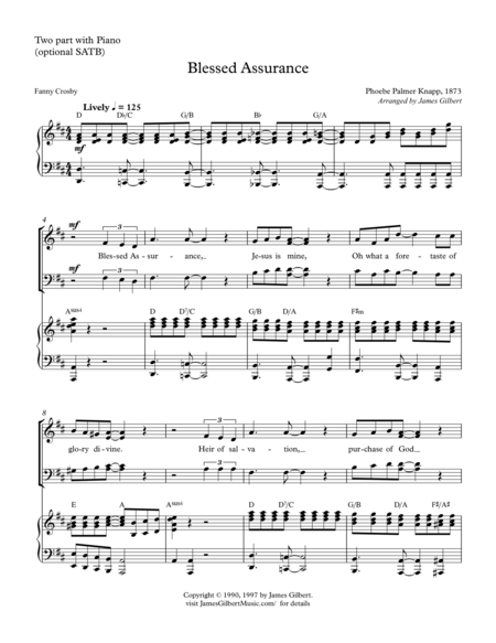 Blessed Assurance Ch01 Sheet Music