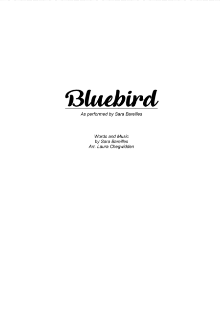 Bluebird For String Quartet Sheet Music