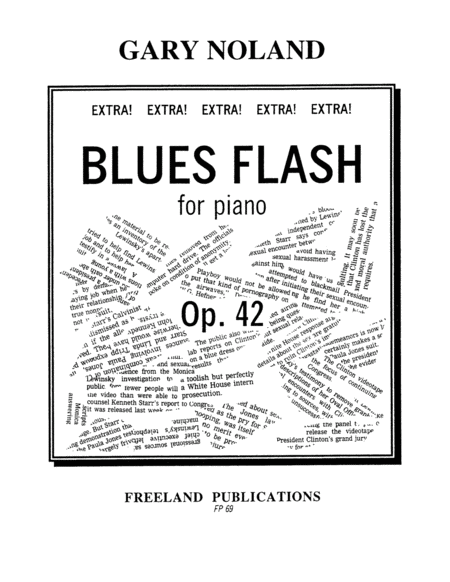 Free Sheet Music Blues Flash For Piano Op 42