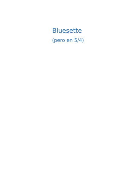 Free Sheet Music Bluesette Pero En 5 4