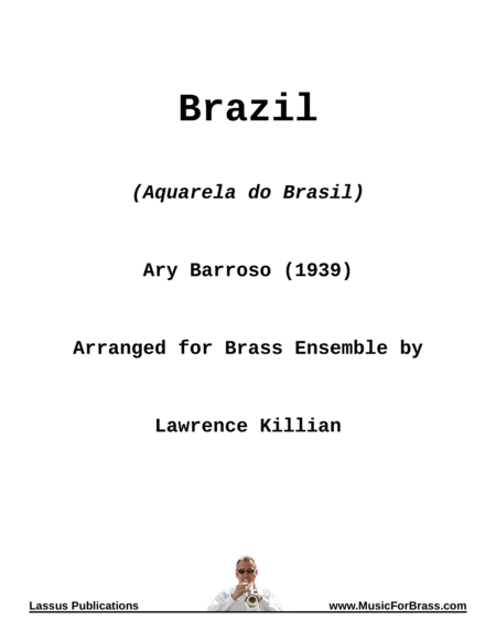 Free Sheet Music Brazil For Brass Ensemble