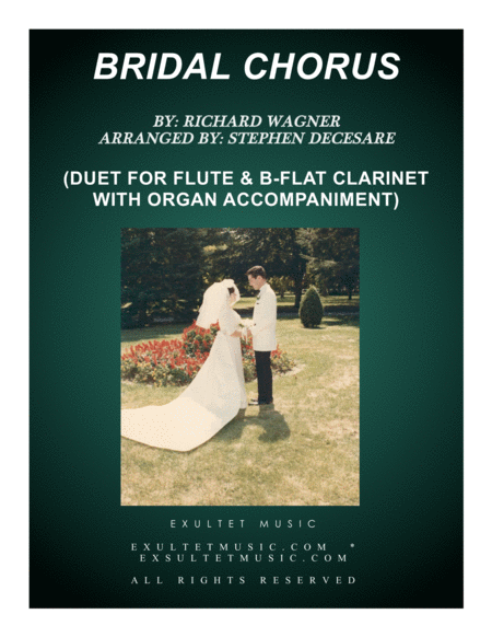 Free Sheet Music Bridal Chorus Duet For Flute And Bb Clarinet Organ Accompaniment