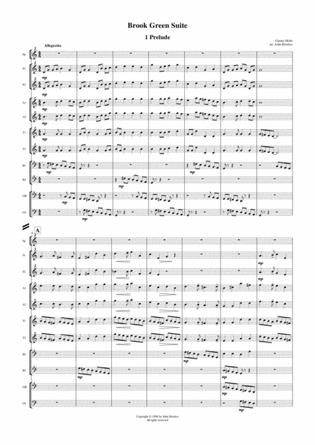 Brook Green Suite Sheet Music