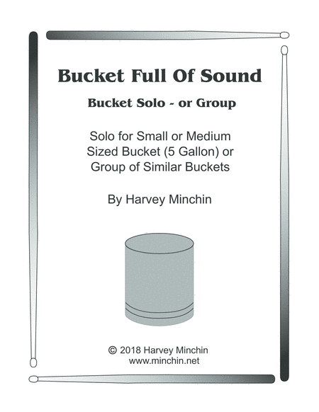 Free Sheet Music Bucket Full Of Sound