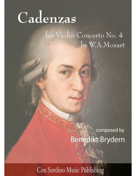 Cadenzas For W A Mozart Violin Concerto No 4 Sheet Music