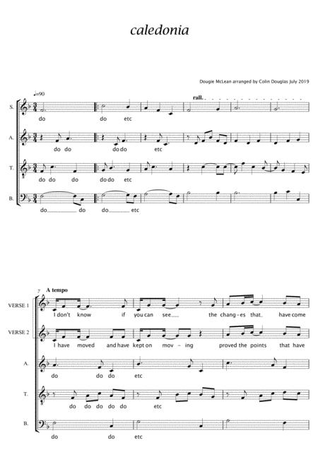 Caledonia Satb Sheet Music