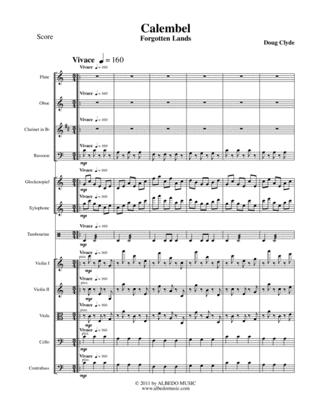 Free Sheet Music Calembel From Forgotten Lands