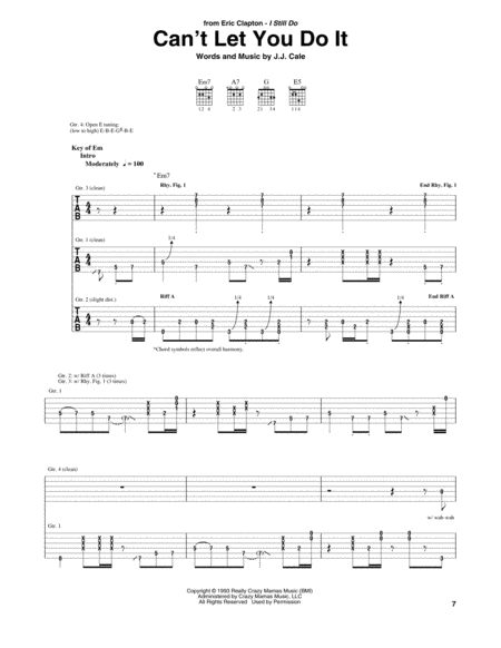 Cant Let You Do It Sheet Music