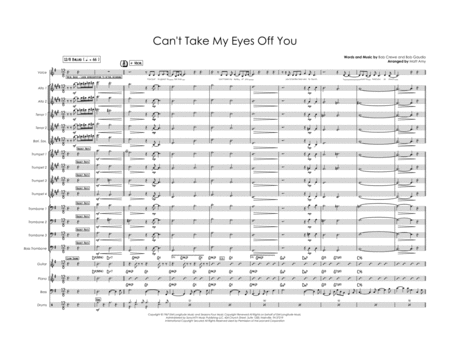 Cant Take My Eyes Off Of You Vocals With Big Band Slow Swing Sheet Music