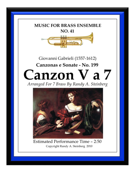 Canzon V A 7 No 199 Sheet Music