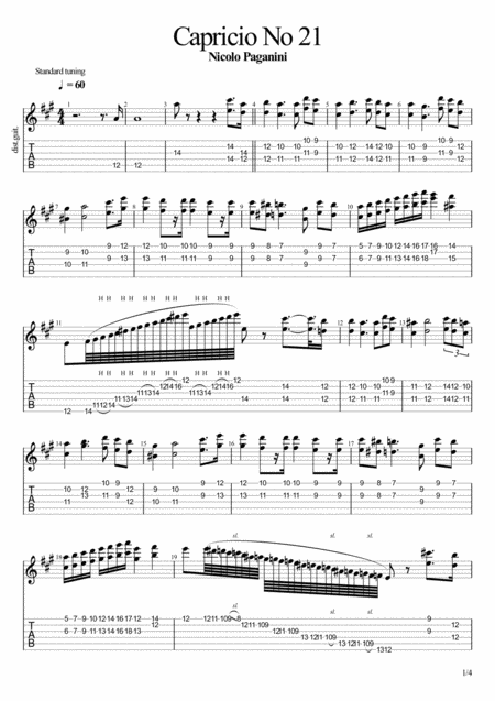 Free Sheet Music Capricio No 21