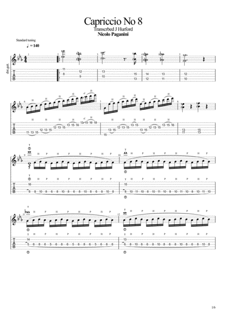 Free Sheet Music Capricio No 8