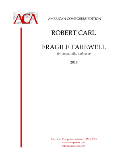 Free Sheet Music Carl Fragile Farewell