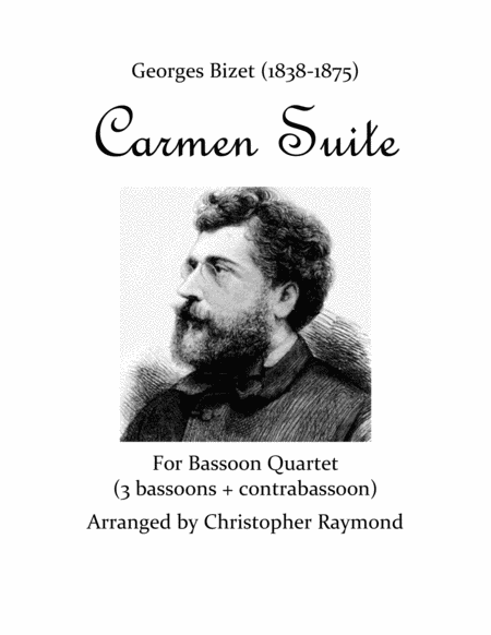 Carmen Suite For Bassoon Quartet Sheet Music