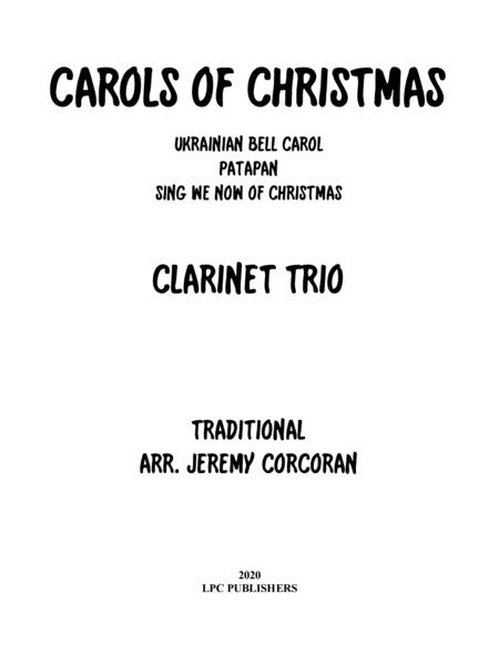 Free Sheet Music Carols For Christmas A Medley For Clarinet Trio