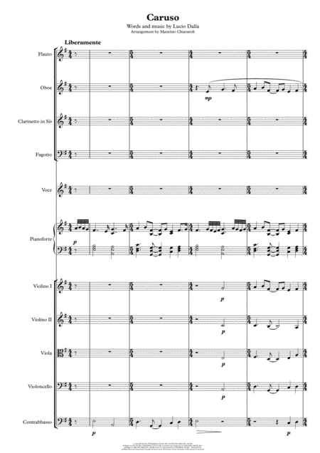 Free Sheet Music Caruso