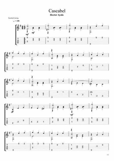 Free Sheet Music Cascabel Easy Waltz