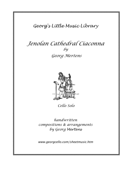 Free Sheet Music Cathedral Jenolan Ciaconna For Cello Solo